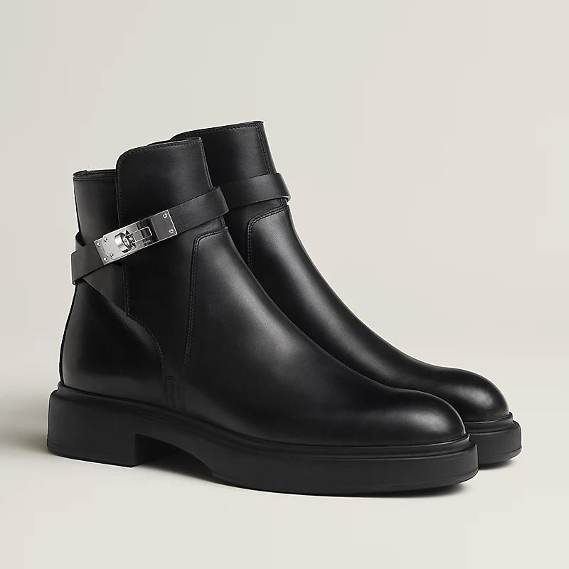 Giày Hermes Veo Ankle Boot Nữ Đen